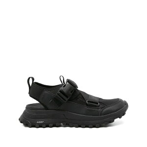 �N���[�N�X ���f�B�[�X �T���_�� �V���[�Y Atl trek buckle strap mules Black