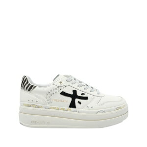 �v���~�A�[�^ ���f�B�[�X �X�j�[�J�[ �V���[�Y Zebra-motif platform sneakers White