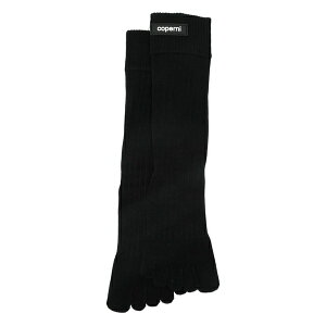 �R�y���j ���f�B�[�X �C�� �A���_�[�E�F�A Five-toe ribbed socks Black