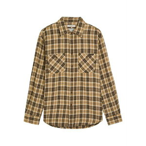 �k�[�f�B�[�W�[���Y �����Y �V���c �g�b�v�X Julian check-pattern pocket shirt Brown