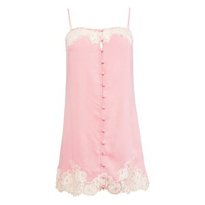 �t���[�f���}�[�� ���f�B�[�X �����s�[�X �g�b�v�X Juliet lace button mini dress Pink
