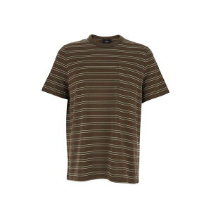 �A�[�y�[�Z�[ �����Y T�V���c �g�b�v�X Striped-pattern t-shirt Brown