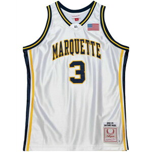 �~�b�`�F��&�l�X �����Y �J�b�g�\�[ �g�b�v�X marquette 2002 dwyane wade basketball jersey White