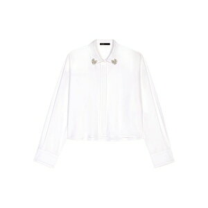 �}�[�W�� ���f�B�[�X �V���c �g�b�v�X Jewel-detail shirt White