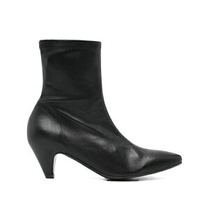 �f�� �J���� ���f�B�[�X �u�[�c �V���[�Y Leather pointed-toe boots Black