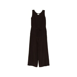 �p���b�V�� ���f�B�[�X �����s�[�X �g�b�v�X Sweet drawstring sleeveless jumpsuit Brown