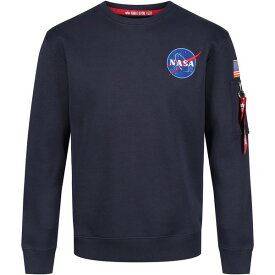 【送料無料】 アルファインダストリーズ メンズ ニット&セーター アウター Space Shuttle Sweater Blue