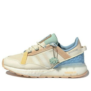 adidas �A�f�B�_�X �����Y �X�j�[�J�[ �yadidas originals Unisex ZX 2K Boost Pure Low-Top Running Shoes Beige/Yellow GZ3416�z �T�C�Y US_6(24.0cm)