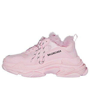Balenciaga oVAK fB[X Xj[J[ PINK y(WMNS) Balenciaga Triple S Sneaker Fake Fur 'Pink' 668562W3CQ55000z TCY US_8(25.0cm)