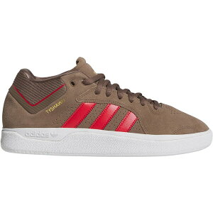 adidas �A�f�B�_�X �����Y �X�j�[�J�[ �yadidas Tyshawn Mid Earth Strata Collegiate Red�z �T�C�Y US_M_14 Earth Strata/Collegiate Red/Cloud White