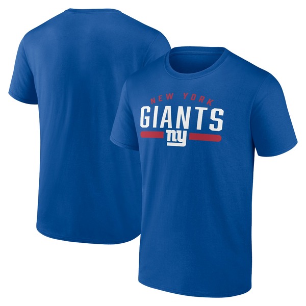 【送料無料】 ファナティクス メンズ Tシャツ トップス New York Giants Fanatics Branded Big & Tall Arc and Pill TShirt Royal