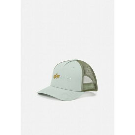 アルファインダストリーズ メンズ 帽子 アクセサリー LABEL TRUCKER UNISEX - Cap - dusty green