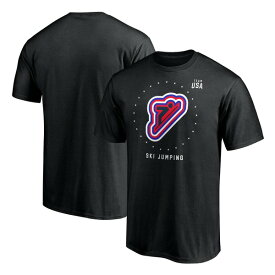 ファナティクス メンズ Tシャツ トップス Team USA Fanatics Branded Ski Jumping TShirt Black