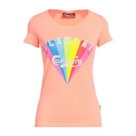 【送料無料】 カールスバーグ レディース Tシャツ トップス T-shirts Salmon pink