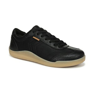 hN^[EV[ fB[X Xj[J[ V[Y Women's Be True Court Inspired Lace Up Sneakers Black/Black Faux Leather