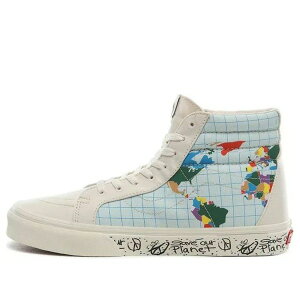 Vans �o���Y �����Y �X�j�[�J�[ �yVans Save Our Planet x SK8-HI Reissue 'White Multi' VN0A4BV8T2V�z �T�C�Y US_5(23.0cm)