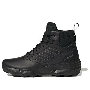 adidas �A�f�B�_�X �����Y �X�j�[�J�[ �yadidas Terrex Unity Leather Mid Rain.RDY 'Black Grey' GZ3325�z �T�C�Y US_10(28.0cm)