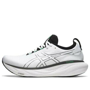 ASICS �A�V�b�N�X �����Y �X�j�[�J�[ �yASICS Gel-Nimbus 25 'White Black Green' 1011B547-103�z �T�C�Y US_6.5(24.5cm)