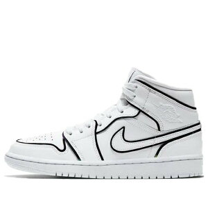 Air Jordan W[_ fB[X Xj[J[ White/Black y(WMNS) Air Jordan 1 Mid SE 'Iridescent Trim' CK6587-100z TCY US_8(25.0cm)