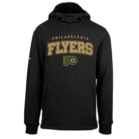 レベルウェア メンズ パーカー・スウェットシャツ アウター Philadelphia Flyers Levelwear Arch Delta Shift Pullover Hoodie Black