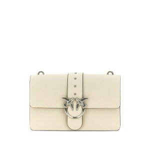 �s���R ���f�B�[�X �V�����_�[�o�b�O �o�b�O Bird-embellished flap cross body bag Neutrals