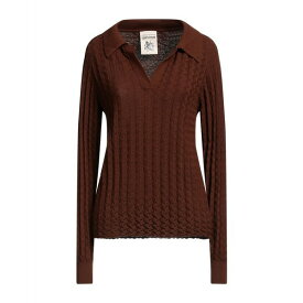 【送料無料】 セミクチュール レディース ニット&セーター アウター Sweaters Brown