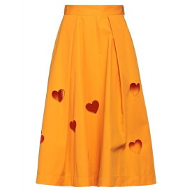 【送料無料】 エムエスジイエム レディース スカート ボトムス Midi skirts Orange