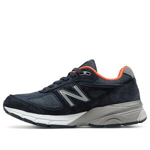 New Balance �j���[�o�����X ���f�B�[�X �X�j�[�J�[ �y(WMNS) New Balance 990v4 Made in USA 'Navy Orange' W990NV4�z �T�C�Y US_5(22.0cm)