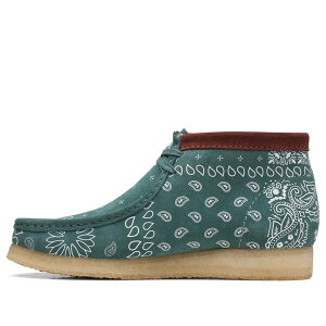 Clarks N[NX Y Xj[J[ yClarks Wallabee Boots 'Green Paisley' 26168803z TCY US_12(30.0cm)