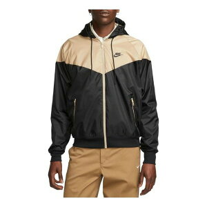 Nike iCL Y Xj[J[ yNike Sportswear Windrunner Hooded Jacket 'Black Tan' DA0001-015z TCY US_M_XL