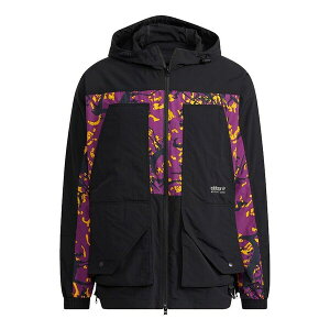 adidas AfB_X Y Xj[J[ yadidas originals Adv Wb Contrast Color Stitching Sports Logo Jacket Black H46701z TCY US_M_L