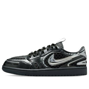 Jordan �W���[�_�� ���f�B�[�X �X�j�[�J�[ �y(WMNS) Air Jordan 1 Low Method of Make V3 'Black Metallic Silver' HQ2186-001�z �T�C�Y US_5.5(22.5cm)