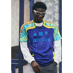 AfB_X Y Vc gbvX ORLANDO PIRATES X NTS UBP - Football shirt - mystery ink/unity orange/bluebird/semi solar yellow