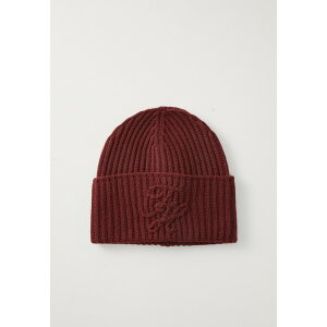 g~[ qtBK[ fB[X Xq ANZT[ ELEVATED SCRIPT BEANIE - Beanie - deep rouge
