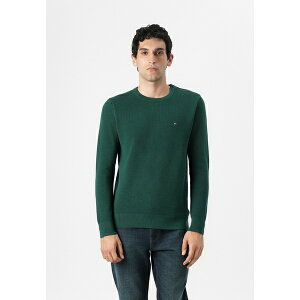 �g�~�[ �q���t�B�K�[ �����Y �j�b�g&�Z�[�^�[ �A�E�^�[ STRUCTURE CREW NECK - Jumper - ornamental green
