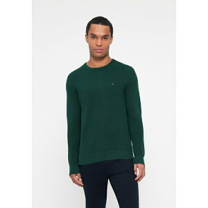 �g�~�[ �q���t�B�K�[ �����Y �j�b�g&�Z�[�^�[ �A�E�^�[ ESSENTIAL STRUCTURE CREW NECK - Jumper - ornamental green