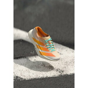 AfB_X fB[X tBbglX X|[c ADIZERO ADIOS PRO 4 - Road running shoes - crystal sand flash orange flash aqua