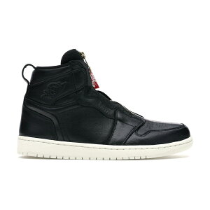 Jordan �W���[�_�� ���f�B�[�X �X�j�[�J�[ �yJordan 1 Retro High Zip Black Sail (Women's)�z �T�C�Y US_5.5(22.5cm) Black/Sail-University Red