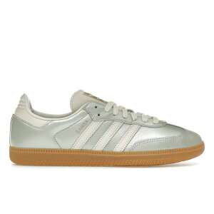 adidas �A�f�B�_�X ���f�B�[�X �X�j�[�J�[ �yadidas Samba OG Linen Green Metallic (Women's)�z �T�C�Y US_5(22.0cm) Linen Green Metallic/Off White/Cyber Metallic