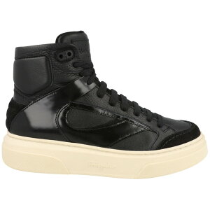 Ferragamo �t�F���K�� �����Y �X�j�[�J�[ �yFerragamo Cassio Leather High Top Black�z �T�C�Y US_11.5(29.5cm) Black