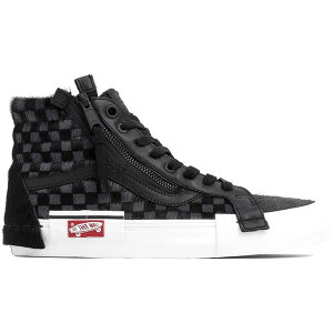 Vans �o���Y �����Y �X�j�[�J�[ �yVans Sk8-Hi Cap Pony Black Checkerboard�z �T�C�Y US_M_4.5 Black/True White