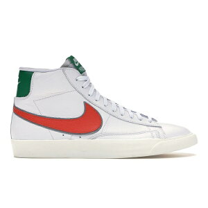 Nike �i�C�L �����Y �X�j�[�J�[ �yNike Blazer Mid Stranger Things Hawkins High School�z �T�C�Y US_7(25.0cm) White/Red-Green