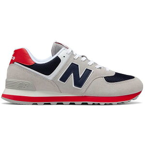 New Balance �j���[�o�����X �����Y �X�j�[�J�[ �yNew Balance 574 Classic Grey Navy Red�z �T�C�Y US_M_13 Grey/Navy-Red
