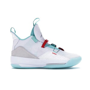 Jordan �W���[�_�� �����Y �X�j�[�J�[ �yJordan XXXIII Guo Ailun PE�z �T�C�Y US_M_13 White/Metallic Silver-University Red-Clear Jade