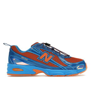 New Balance �j���[�o�����X �����Y �X�j�[�J�[ �yNew Balance 740v2 Amin Benson Tech�z �T�C�Y US_8(26.0cm) Snorkel Blue/Persimmon Orange