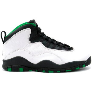 Jordan �W���[�_�� �����Y �X�j�[�J�[ �yJordan 10 OG Seattle Supersonics�z �T�C�Y US_7.5(25.5cm) White/Black/Kelly Green/Yellow Gold