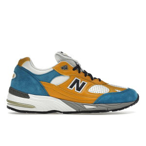 New Balance �j���[�o�����X �����Y �X�j�[�J�[ �yNew Balance 991 MiUK SNS Blue Yellow�z �T�C�Y US_8.5(26.5cm) Yellow/Blue/White/Grey