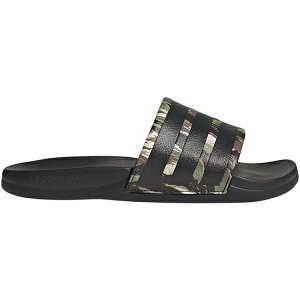 adidas �A�f�B�_�X �����Y �X�j�[�J�[ �yadidas Adilette Comfort 2.0 Slides Camo Black Aurora Coffee�z �T�C�Y US_7(25.0cm) Core Black/Core Black/Aurora Coffee
