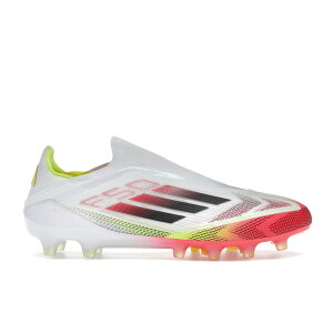 adidas �A�f�B�_�X �����Y �X�j�[�J�[ �yadidas F50 Elite Laceless AG Solar Pack�z �T�C�Y US_8(26.0cm) Cloud White/Core Black/Solar Yellow