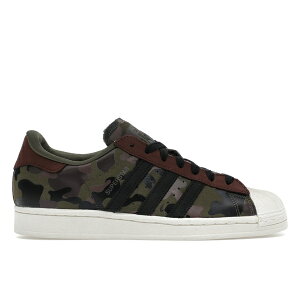 adidas �A�f�B�_�X �����Y �X�j�[�J�[ �yadidas Superstar Camo Olive Strata�z �T�C�Y US_7.5(25.5cm) Olive Strata/Mesa/Night Red